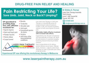 Laser Pain Therapy - A5 Flyer Toorak v2